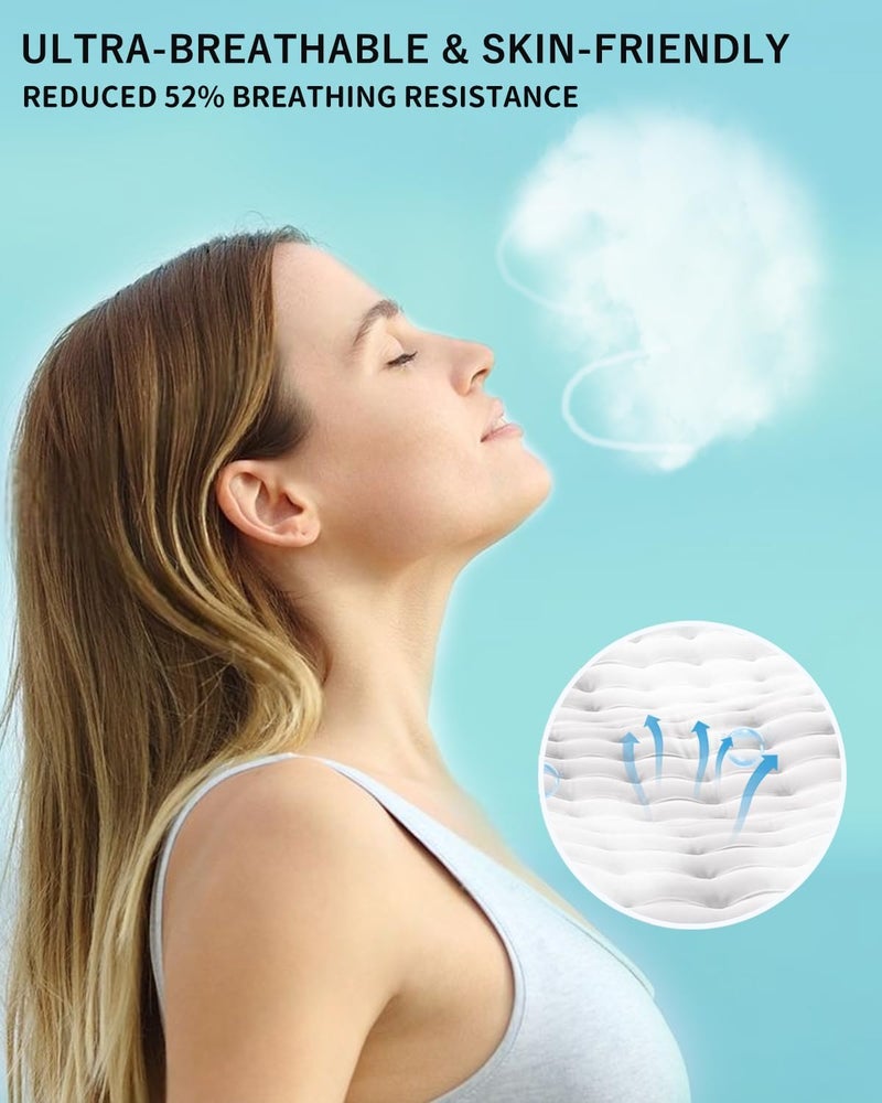 KOZUVEE KN95 Face Masks Black for Adults, Individually Wrapped, Breathable Disposable KN95 Mask with Elastic Ear Loop - Image 3